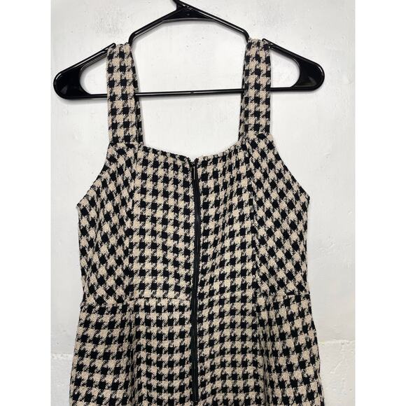NEW Boutique Brand KORI Houndstooth Mini Dress Size Medium Sleeveless - Picture 7 of 9